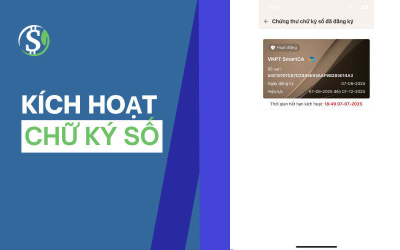 Kích hoạt chữ ký số VNPT SmartCA cá nhân Kích hoạt chữ ký số VNPT SmartCA cá nhân